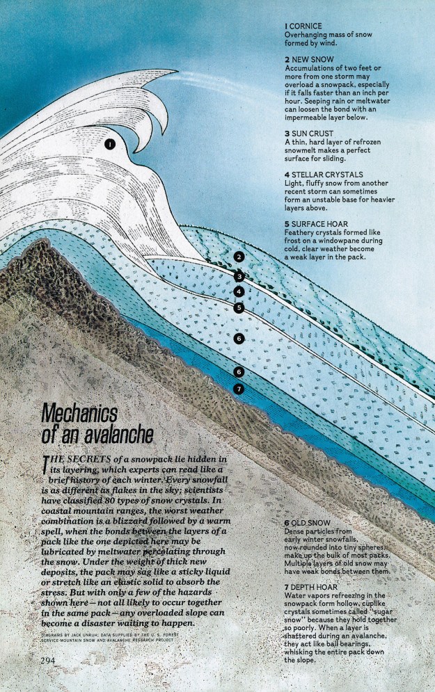 Mechanics of an Avalanche